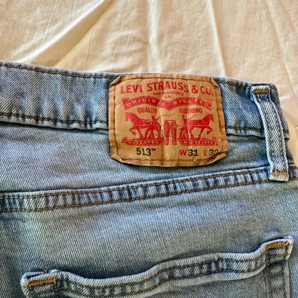 Levi's 513 Slim Straight Flex Jeans 31 x 30